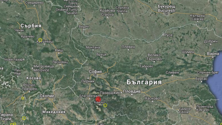 Слабо земетресение в Разлог