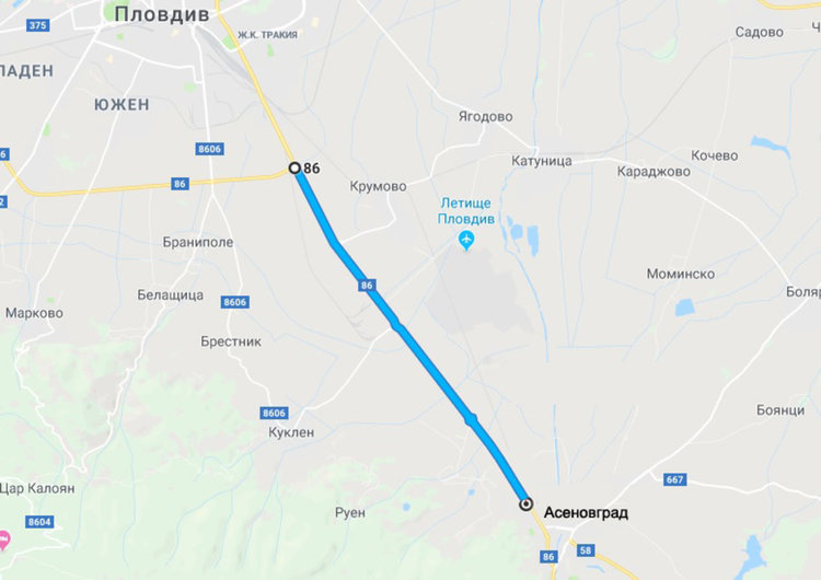 Стартира тръжната процедура за надзор при строителството на локалните платна на Пловдив - Асеновград