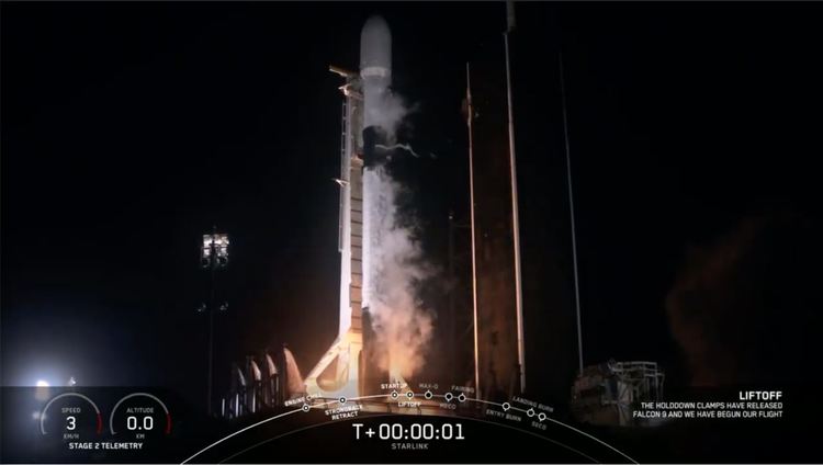 SpaceX изстреля за пети път ракетата Falcon 9 с нова партида Starlink (видео)