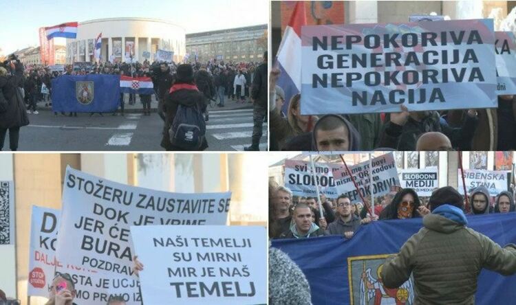 И в Загреб протестират срещу противоепидемичните мерки