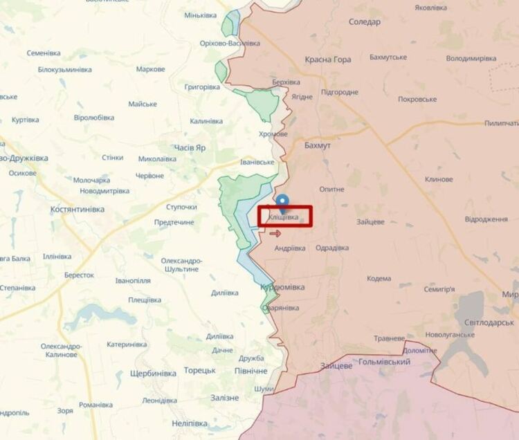 Руски военкор: Клешчеевка падна, Бахмут вече е под огневи контрол на ВСУ