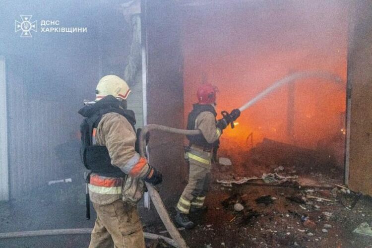 Огнен ад в Харков, серия пожари след руска атака с дронове и ракети