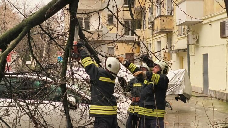 40 огнеборци отстранаваха щетите от силния вятър в неделя в областта